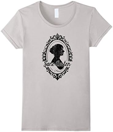 Women's Jane Austen Vintage Style T-Shirt XL Silver