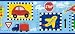 Primary Transportation Wallpaper Border