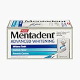 Mentadent Advanced Whitening Fluoride Toothpaste Pump-3.5 oz