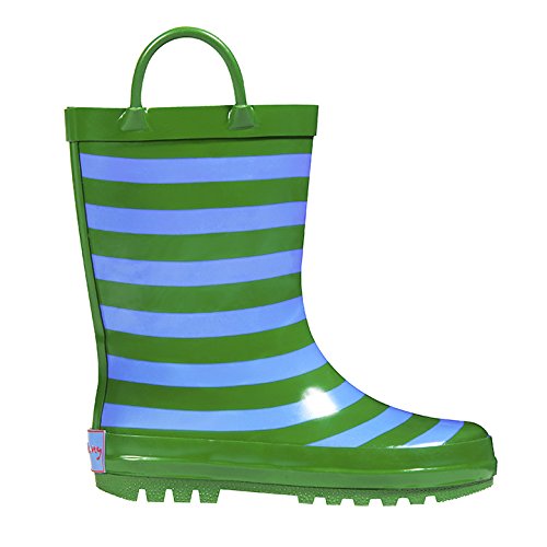 Back to School Blowout Sale! RanyZany Boys Super Stripes Rain Boot