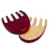 T&G Salad Hands in Hevea Wood with Red Gloss Exterior.150mm