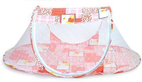 GUANGRUIDA Foldable Carrying Mosquito Net Beach Play Tent Travel Tent Multi-Function Bed Playpen Baby Tent(Orange)