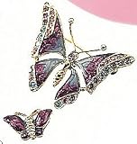 Liz Claiborne Duo Multi Colored Butterfly Pins MULTI
