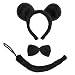 Mouse Ears, Tail, & Bow Tie Costume Set ~ Halloween Mouse Costume Accessories