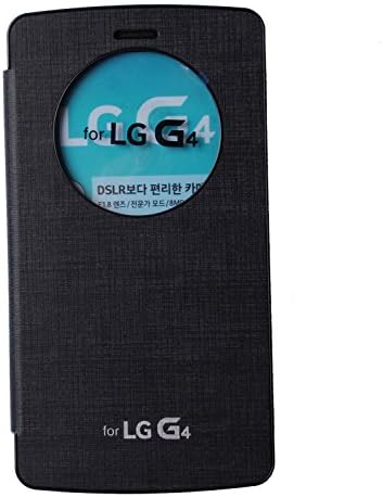 LG G4 Case,[Black] Window Open View Bumper Case G4 PU Leather Flip Cover Magnetic closure Anti Shock For LG G4