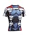 Under Armour Mens Alter Ego Compression S/S Shirt Midnight Navy/Red 2 LG