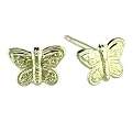 Kid's 10K Butterfly Stud Earring