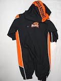 Oregon State Beavers Infants / Babys / Kids black and orange hooded Wind Suit coverall