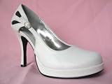 White Wedding Shoes Formal Pumps Bridal Women