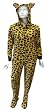 Leopard Hooded Onesie Footie Pajama for women