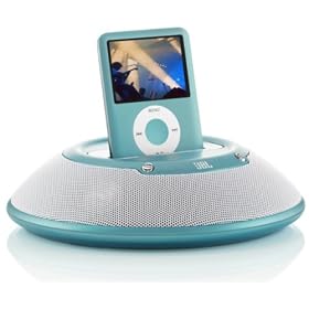 JBL On Stage Micro Portable Ipod Speaker and Docking Station (Blue)