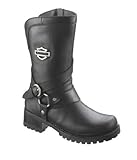 Harley-Davidson Women's Amber Water Resistant Motorcycle Boot ,Black,9.5 M US