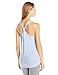 Soffe Women's JRS Knotted Racerback Tank, Blue Sky, Medium