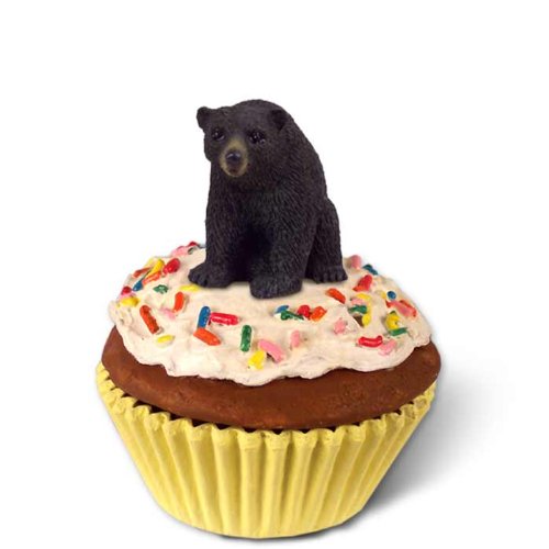 Bear Black Cupcake Trinket Box