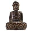 Hand-Carved Wood Buddha Statue