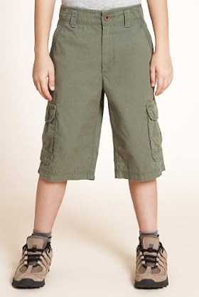Pure Cotton Adjustable Waist Cargo Shorts