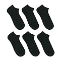 Merona® Low Cut Socks 6 pk Black 9-11