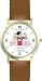 All of THE 7 HABITS #3 - White Youth (English Text) - DELUXE TWO-TONE WATCH from THE 7 HABITS - WATCH COLLECTION BY WATCHBUDDY&reg; - Arabic Numbers - Brown Leather Strap-Size-Large ( Men's Size or Jumbo Women's Size )