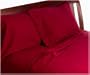 Wamsutta 100-Percent Cotton Luxury Flannel California King Sheet Set with Bonus Standard Pillowcase Pair, Brick