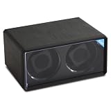 Diplomat Double Black Leatherette Watch Winder
