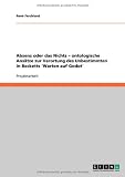 Absenz oder das Nichts - ontologische Ansätze zur Verortung des Unbestimmten in Becketts 'Warten auf Godot'