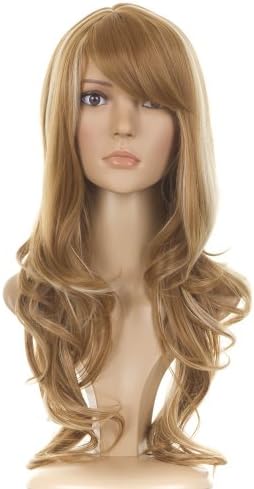 Long Strawberry Blonde Wavy Wig | In the style of Lindsay Lohan | Soft Fringe | Face Framing