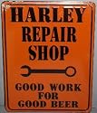 Harley Repair Harley Repair Shop Motorcycle HD Parking Metal Street Sign