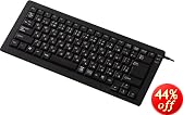 ELECOM �p���^�O���t��USB&PS/2�L�[�{�[�h ���{��87�L�[�~�h���L�[�{�[�h �u���b�N TK-UP87MPBK
