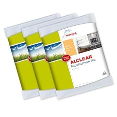 AKTIONSPREIS statt EUR 32,85! 3er Set ALCLEAR Microfasertuch Star Spezialtuch f�r Bad und K�che, entfernt Kalkr�nder, 40x45 cm weiss, feinste Tuchstruktur entwickelt in Deutschland