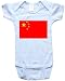 CHINESE FLAG - Flag Series - White, Blue or Pink Onesie / Baby T-shirt
