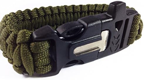 Paracord Survival Bracelet with Fire Starter and Safety Whistle - Tactical Tool for Men or Women - The Ultimate Survival Tool!