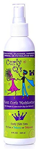 Curly Q's Moist Curls Detangler/daily Curl Moisturizer, 8-Ounce Bottle