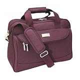 (Price/EA)Travel Bag,Engraveable Plate, Padded Handles, Berry