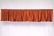 Rust Velvet Rod Pocket / Pole Top Valance