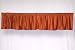 Rust Velvet Rod Pocket / Pole Top Valance