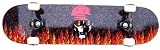 PRO Skateboard Complete KROWN Red Flame 7.5