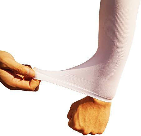 Arm Sleeve By WinDaud - 2 Pair Arm Sleeves for Man and Women - Uv Protection and Lymphedema - Compression Cooling Elbow Brace Sleeve for Baseball Basketball Golf Football Soccer Cycling and Running