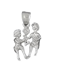 Clevereves 14K White Gold Zodiac Pendant 10.7 - Gram(s)
