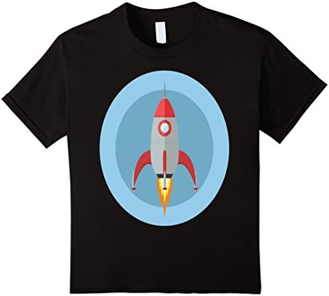 Spaceship t shirt 100% cotton Space engineer - Kids 4 - Black