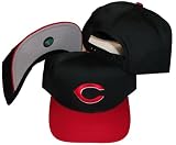 Cincinnati Reds Two Tone Plastic Snapback Adjustable Snap Back Hat / Cap