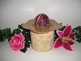 Oasis Fountain In Golden Fossil / Dorado Marble.