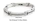 8.5 Greek Key and CZ's Surgical Stainless Steel Men's Bracelet