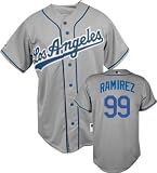 Manny Ramirez Los Angeles Dodgers Road Grey Youth MLB Replica Jersey