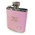 Pink Hip Flask - Personalised P0102A76