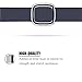 FanTEK Apple Watch Band, Modern Buckle  Leather Replacement iWatch Strap for Apple Wrist Smart Watch 42mm Models - Midnight Blue