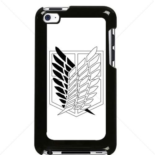 Shingeki no Kyojin Attack on Titan Manga Anime Comic Apple iPod Touch iTouch 4th Generation Hard Plastic Black or White cases (Black)