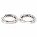 Jewelry : Sterling Silver Huggie Hoop Earrings - Size: 3mm x 17mm