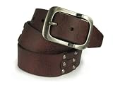 Snap On Oil Tanned Vintage Looking Genuine Leather Belt