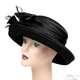 Solid Wool Felt Hat-Black by E4hats