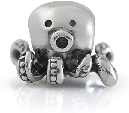 BEST SELLING Multiple Styles You Choose Sterling Charms Beads Pendents Beads On Sale (Fits Pandora, Troll, Baigi, Chamilia, Zable, &amp; Similar Bracelets Necklaces) (Octopus Ocean Aquarium )